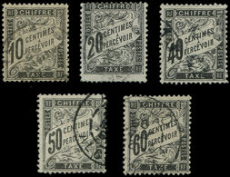 TAXE15, 17, 19, 20 Et 21, Type Duval, Obl., TB - 1859-1959 Neufs