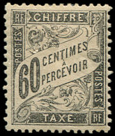 * TAXE21  60c. Noir, Ch. Un Peu Forte Sinon TB - 1859-1959 Neufs