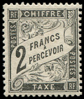 * TAXE23   2f. Noir, Très Frais Et TB. S - 1859-1959 Neufs