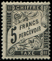 * TAXE24   5f. Noir, Frais Et TB. S - 1859-1959 Neufs