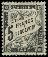 TAXE24   5f. Noir, Obl., TB. C - 1859-1959 Neufs