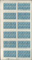 ** CARNETS (N°Cérès Jusqu'en1964)59a  Semeuse Camée, 25c. Sur 30c. Bleu, Pub LE SECOURS-MEUNIER-FLORENT, Feuille De 120, - Autres & Non Classés