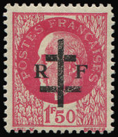 * TIMBRES DE LIBERATIONLA CHARITE SUR LOIRE 12 : 1f50 Rose, TB - Libération