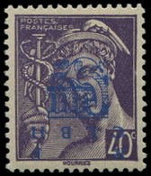 ** TIMBRES DE LIBERATIONDECAZEVILLE 11 : 40c. Violet, Surcharge RENVERSEE, TB. C - Libération