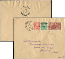 Let Spécialités DiversesGUERRE DUNKERQUE Poste N°318 + 409 + 414 Obl. Dunkerque 14/7/40 Sur Env., Arr. Ghyvelde 15/7, TB - Guerre (timbres De)