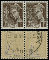 ** Spécialités DiversesGUERRE COUDEKERQUE Poste N°404 : 1c. Brun, TB, Cote Michel - Guerre (timbres De)