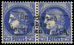 * Spécialités DiversesGUERRE COUDEKERQUE Poste N°374 : 2f25 Outremer, TB - Guerre (timbres De)