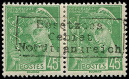 * Spécialités DiversesGUERRE COUDEKERQUE Poste N°414 : 45c. Vert-jaune, TB - Guerre (timbres De)
