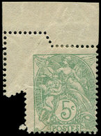 * VARIETES111   Blanc,  5c. Vert, Petit Cdf Avec Variété De PIQUAGE, TB - Neufs