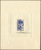 EPREUVES D'ARTISTES ET D'ATELIER1898   Anna De Noailles, épreuve D'artiste En Bleu Signée, TB - Epreuves D'artistes