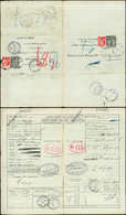 Let ENTIERS POSTAUXChaplain, 1f50 Noir, Pneu Caisse D'Epargne N°P4 Format 280 X 238, Papier Gris Azuré, Date 193, Affr.  - Pneumatiques