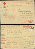 Let Guerre 1939/1945CP Croix Rouge Tenant Lieu De Carte De Capture, Cachet "GEPRUFT/4/STALAG 204" Du Front Stalag De Pér - Guerre De 1939-45