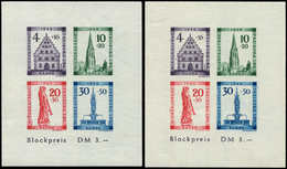 ** ALLEMAGNE Z.O.F.  BADE BF 2B : Fribourg, NON DENTELES Avec Variétés Michel N°1B V Etr 1B VI, TB - Autres & Non Classés