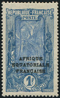 * CONGO 101a : 1f. Bleu Et Outremer, SANS Surcharge De La Nouvelle Valeur, TB - Autres & Non Classés