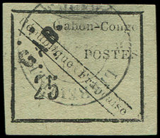 GABON 15 : 25c. Noir Sur Vert, Oblitéré, TB. C - Autres & Non Classés
