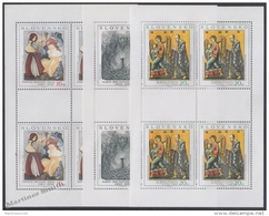 Slovakia - Slovaquie 2001 Yvert 356-58  Art, Paintings - Sheetlets - MNH - Nuevos