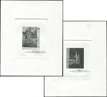 MONACO 1695 : Cézanne, 2 épreuves D'artiste En Noir, Dessin Et Teintes De Fond, Signées, TB - ...-1885 Préphilatélie