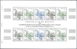 ** MONACO 1994 : Tableau, Feuille De 10 ESSAIS De COULEUR NON DENTELES, CD 7/4/95, TB - ...-1885 Préphilatélie