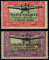 * NOUVELLE CALEDONIE PA 1/2 : Paris-Nouméa 1932, Rousseurs, Gomme Tropicale, B/TB - Neufs