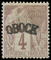 (*) OBOCK 3 : 4c. Lilas-brun, TB. Br - Autres & Non Classés