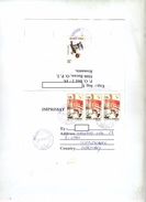 Lettre  Cachet Bacau Sur Gymnastique Surchargé  Oiseau - Franking Machines (EMA)