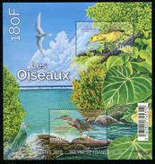 BLOC-FEUILET** De 2016 De POLYNESIE "Oiseaux De Polynésie : Héron Strié Et Rousserolle Des Marquises" - Blocks & Sheetlets