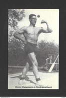 SPORTS - HALTÉROPHILIE - LUTTEUR - VICTOR DELAMARRE À L'ENTRAINEMENT (1888 - 1955) - LE ROI DE LA FORCE - Weightlifting