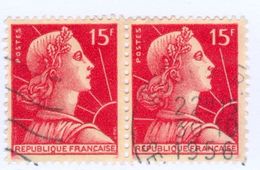 FRANCIA, FRANCE, MARIANNE DI MULLER, 1955, FRANCOBOLLI USATI,  Yt.1011,  Scott 753 - 1955-1961 Marianne De Muller