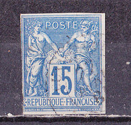 Colonie Francesi Emissioni Generali 1878- SAge  15 C. Bleu  .Usato - Sage