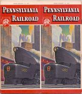 Tourisme - Timetables Schedules Dienstregeling  - Trains Treinen Pennsylvania Railroad 1947 - World