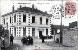Chalon Sur Saône école Citadelle Animée Gendarme 1906 Très Bon état - Chalon Sur Saone