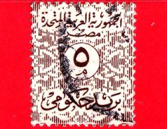 EGITTO - UAR - Usato - 1962 - Francobolli Ufficiali - Servizio - Numeri Arabi Con Disegni - 5 - Servizio