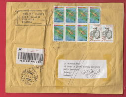211581 / 7.60 LEVA - INSECT , OLD CLOCK ,  BULGARIA To MALAYSIA , RETOUR Bulgaria Bulgarie Bulgarien Bulgarije - Covers & Documents