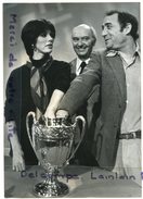 - Photo De Presse - Original, Anne DUPERREZ, Claude BRASSEUR,1/4 De Finale Coupe De France, Football,18-4-1975, Scans. - Berühmtheiten