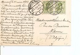Luxembourg ( CP De 1923 De Mondorf-les-Bains Vers La Belgique à Voir) - Brieven En Documenten