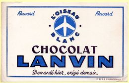 Buvard Chocolat  Lanvin, L'oiseau Blanc - Cocoa & Chocolat