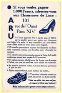 Buvard ARU, Fabricant De Chaussures Rue De L'Ouest, Paris XIV E - Schuhe
