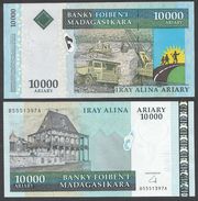 MADAGASCAR  :  10000 ARIARY  - 2008/2009- P-92 UNC - Madagaskar