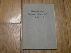 Manuel Des Pocket "KODAKS" N° 1 Et 1A (56 Pages) - Fotoapparate