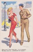 CHAPERON,SIGNATURE,HUMOUR,MILITAIRE,DRAGUEUR,PIN UP,ROBE ROUGE,UNIFORME - Chaperon, Jean