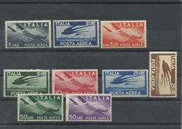 ITALIA YVERT AEREO  113/21  ( SOMBRAS DEL TIEMPO ATRAS)  MH * - Luftpost