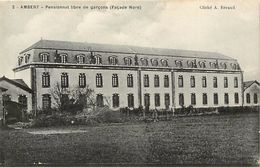 Delcampe - - Puy De Dome -ref-A37- Ambert - Pensionnat Libre De Garçons - Façade Nord - Pensionnats - Ecole Libre- Ecoles Libres - - Ambert