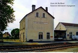 Gare De Beillant , Charente-Maritime , L'ancien Bâtiment Voyageurs - CARTE PHOTO MODERNE - Stations Without Trains