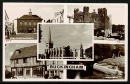 RB 1167 -  Uncommen Raphael Tuck Multiview Postcard - Buckingham Buckinghamshire - Buckinghamshire