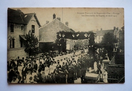 60 -   Bouquet Provincial De NOGENT-SUR-OISE - Cortège - Les Demoiselles De NOGENT 28 AVRIL 1912 - Archerie - Archery