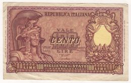 CENTO LIRE 100 LIRE DEC. 24 DIC. 1951 - 100 Liras