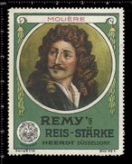 German Poster Stamps, Reklamemarke, Cinderellas, Famous People, Berühmte Menschen, Remys, Molière, Actor - Acteurs
