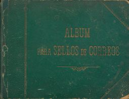 2085 Worldwide Bibliography. (1900ca). ALBUM PARA SELLOS DE CORREOS. Germany, 1900? Schaubek Precursor In Spanish? Ex-GR - Autres & Non Classés