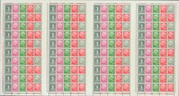 2155 Germany West. 1955. Yv. ** . Complete Sheet (left Margin Folded To Facilitate Its Conservation In The Mint Sheet Al - Préphilatélie