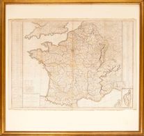 2225 France. Bibliography. 1805. CARTE ITINERAIRE DE LA FRANCE DONNANT TOUTES LES ROUTES POST LES LIEUX DE RELAIS, Les R - Other & Unclassified